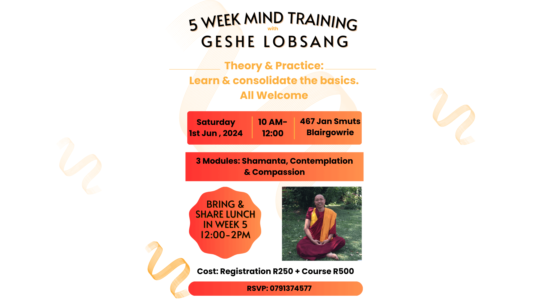Geshe Lobsang mind training course - 1 June 2024